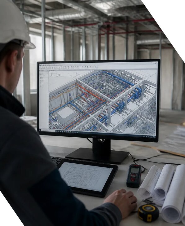Создание BIM модели инженерных сетей для объектов в Красноуфимске